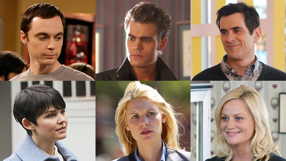 Modern Family, Homeland, Big Bang Theory, Once Upon a Time, Parks and Recreation, The Vampire Diaries Modern Family, Homeland, Big Bang Theory, Once Upon a Time, Parks and Recreation, The Vampire Diaries